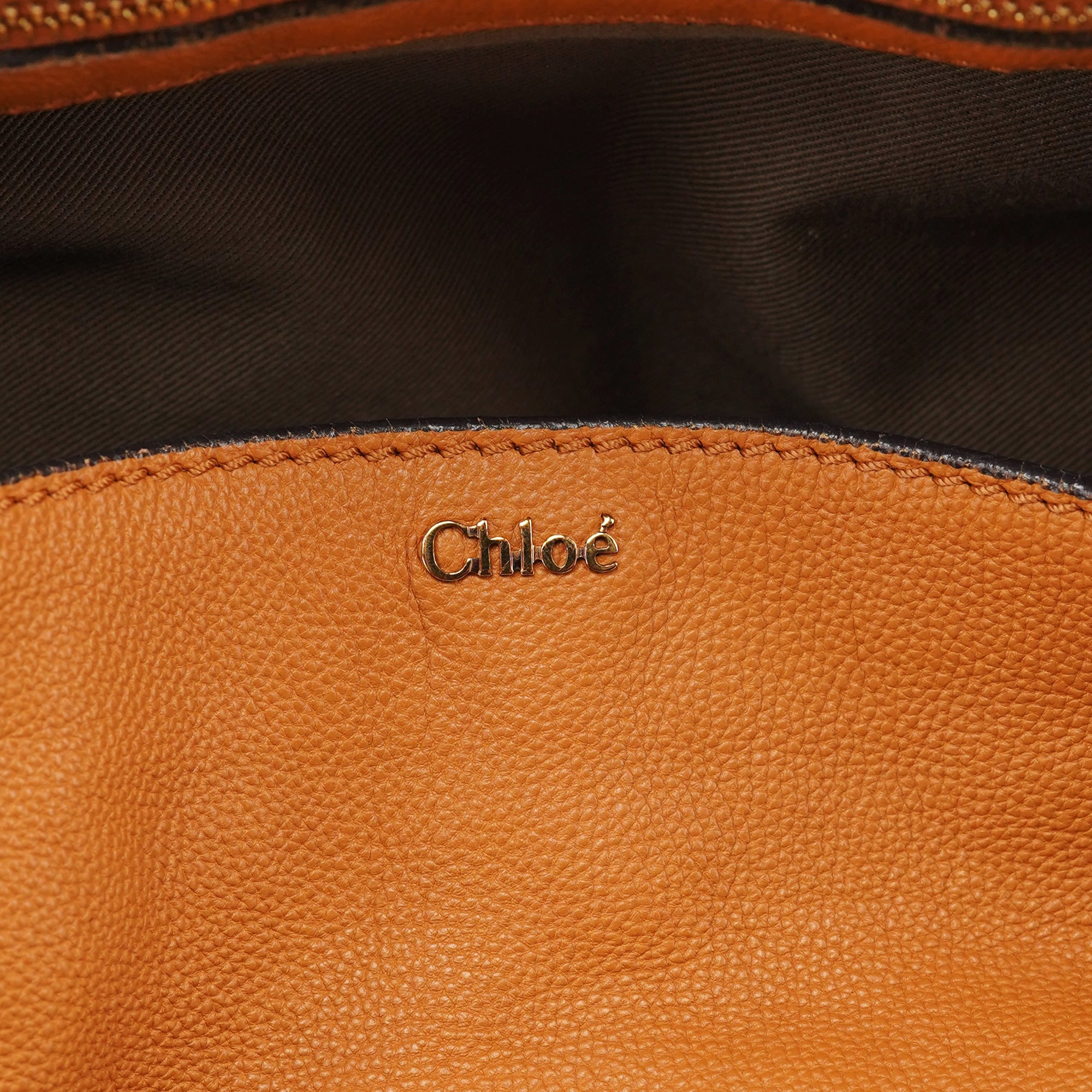 Beige Calfskin Turnlock 2-Way Bag