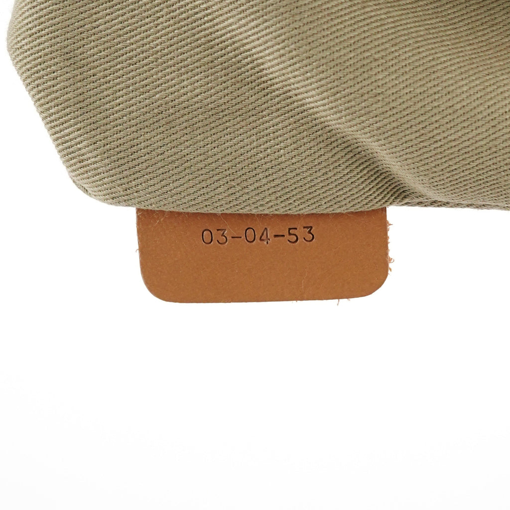 Beige Embossed Leather Camera Bag