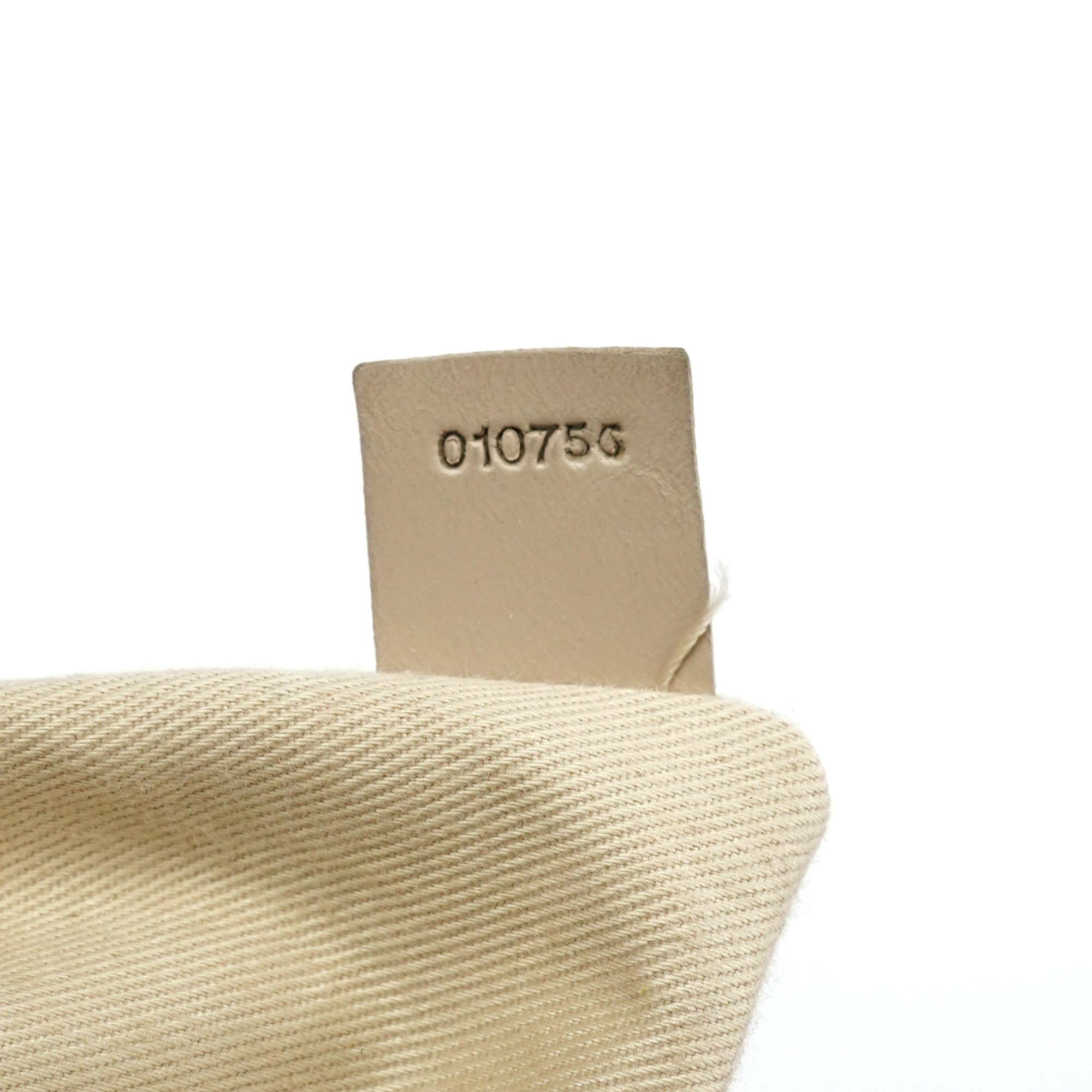 Beige Lambskin Leather Tote Bag