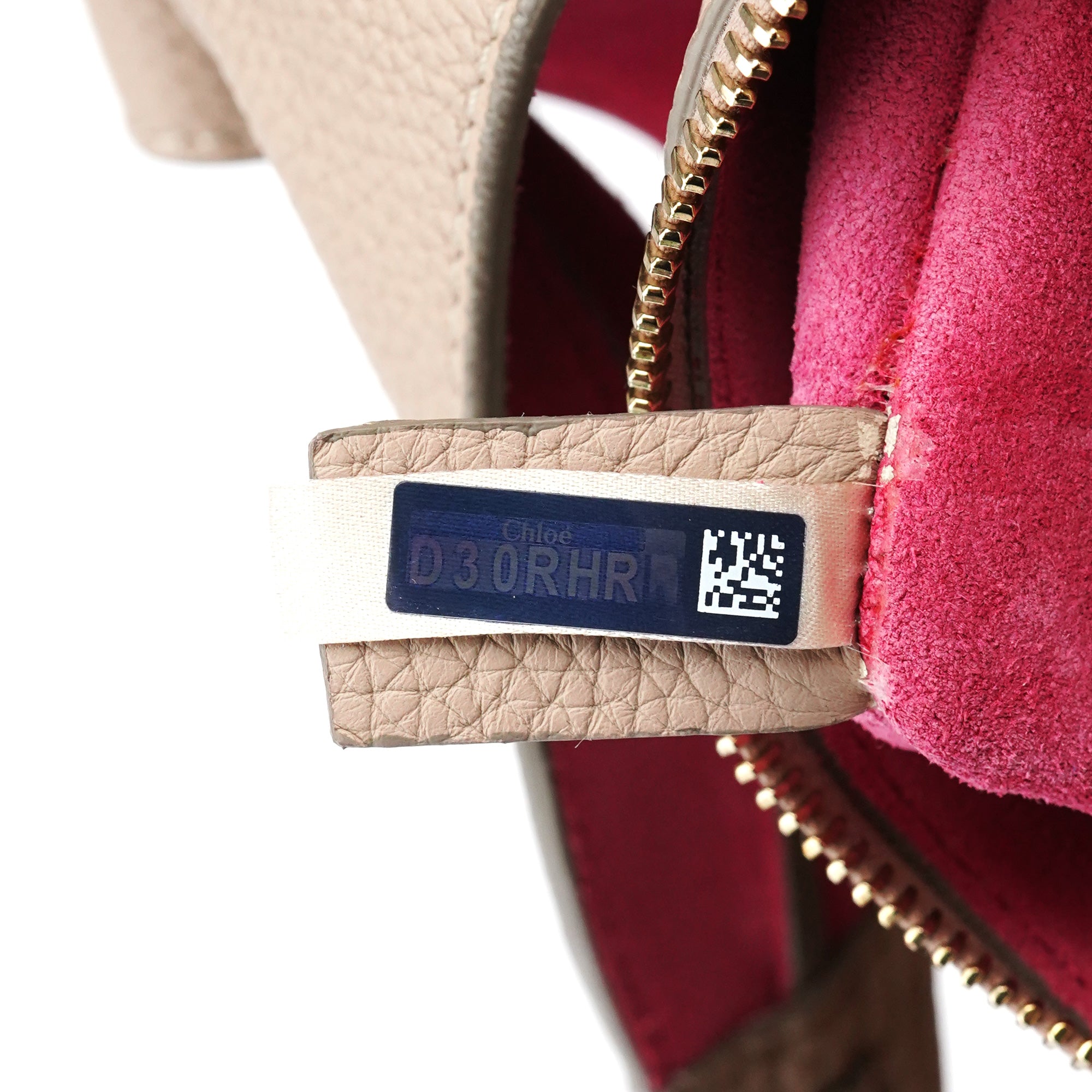 Beige Leather 2-Way Bag