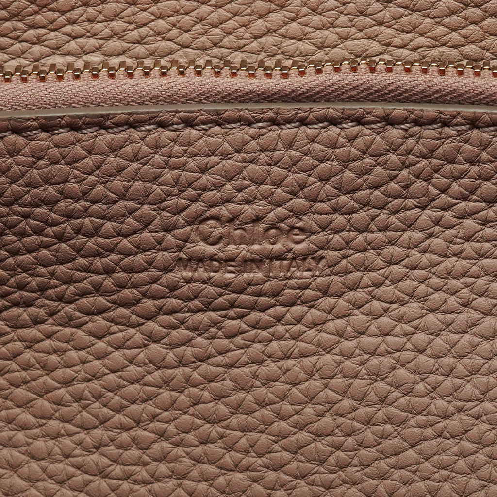 Beige Leather 2-Way Bag