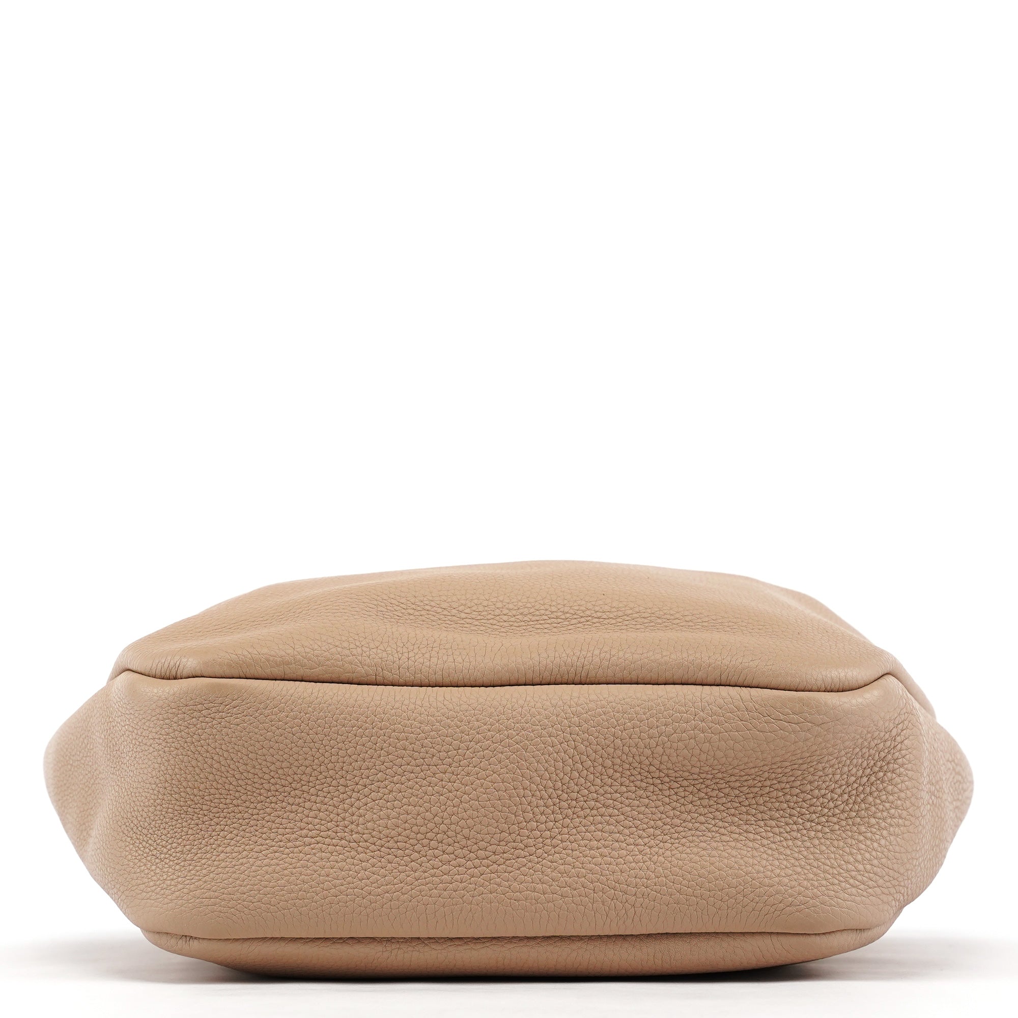 Beige Leather 2-Way Bag