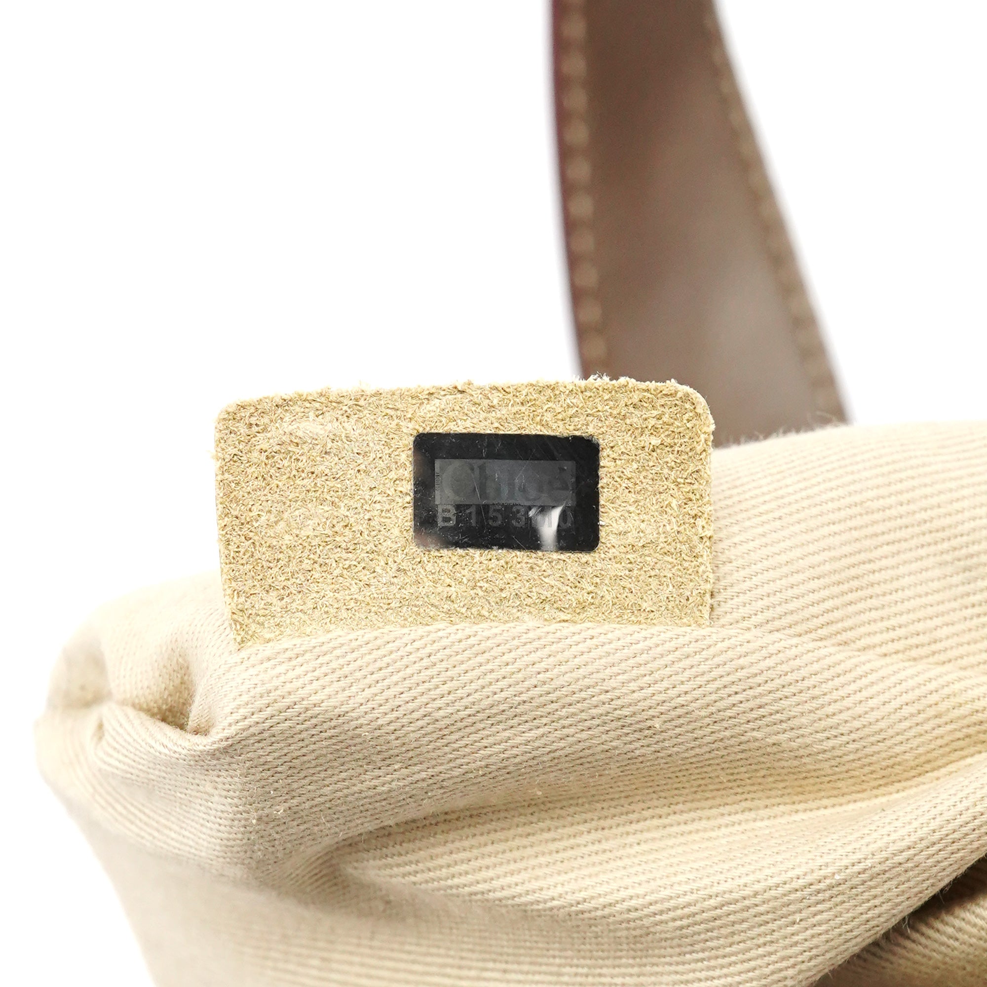Beige Leather Boston 2-Way Bag
