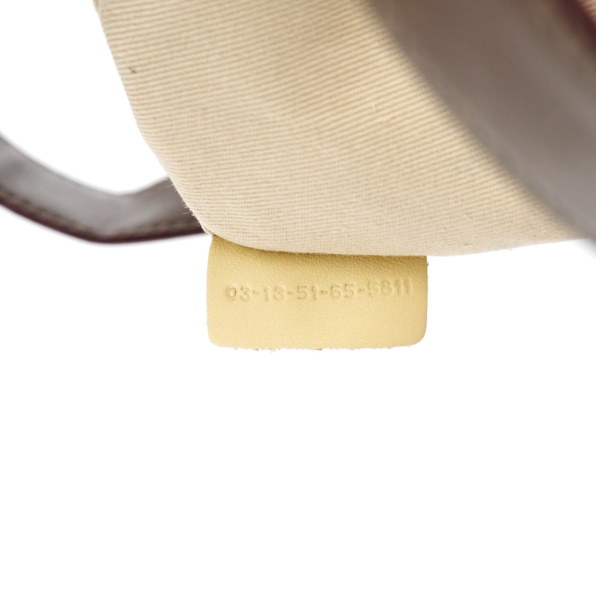 Beige Leather Boston 2-Way Bag