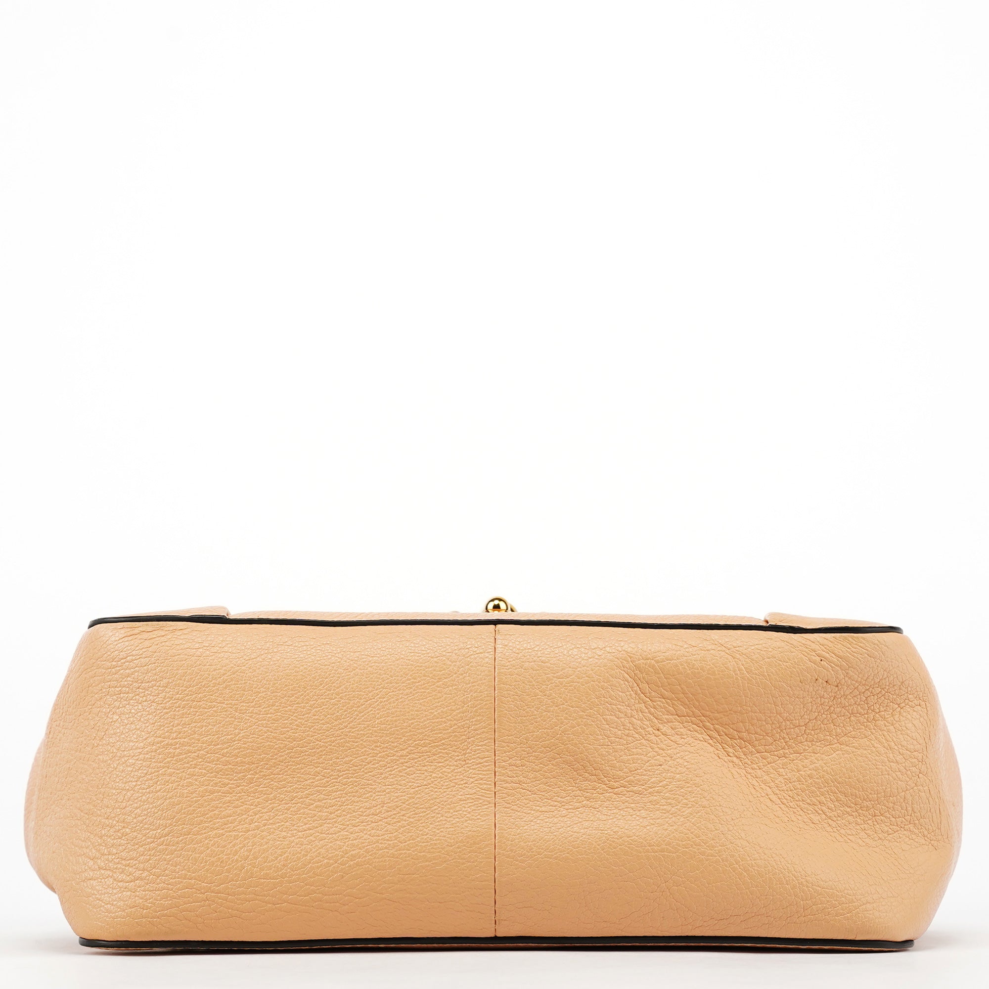 Beige Leather Elsie Chain 2-Way Shoulder Bag