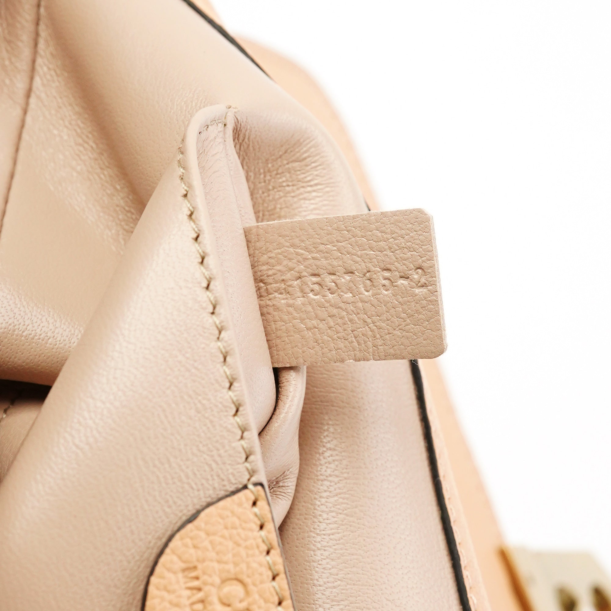 Beige Leather Elsie Chain 2-Way Shoulder Bag