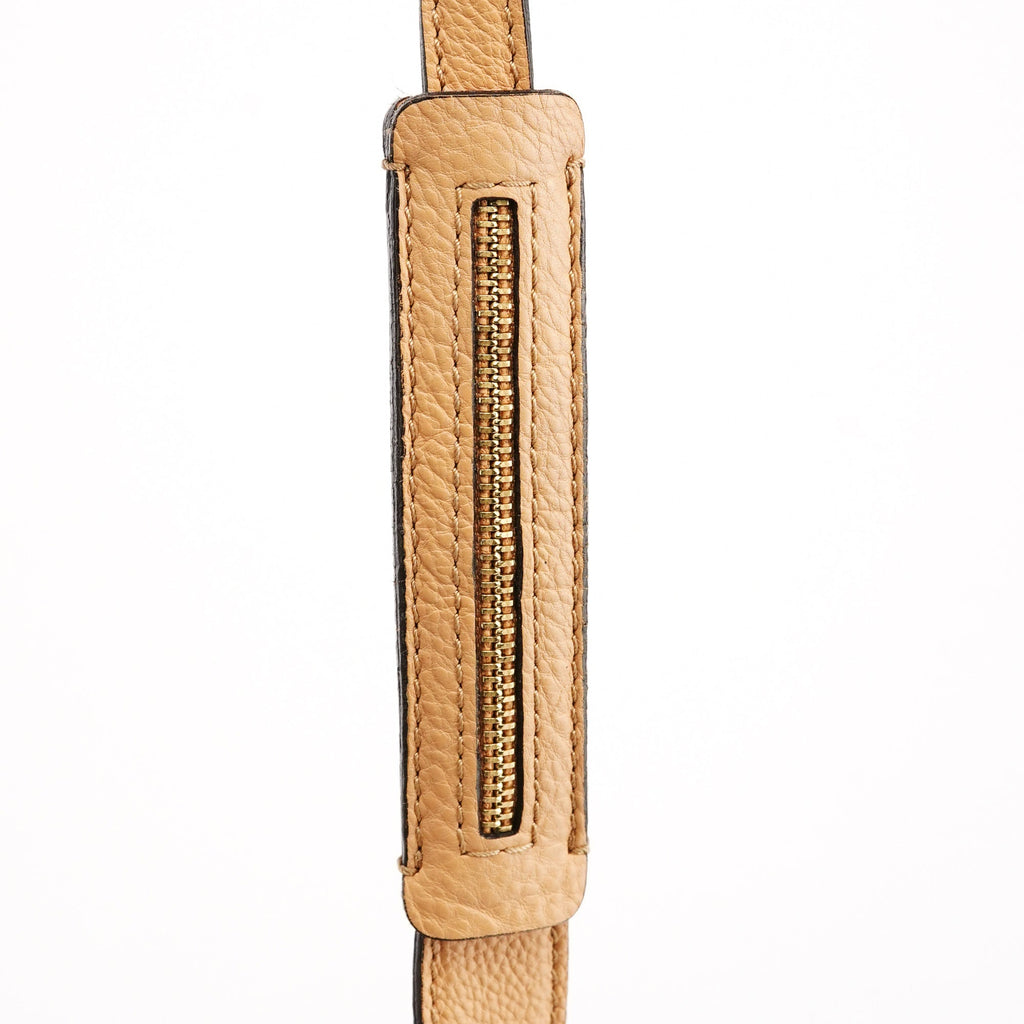 Beige Leather Elsie 2-Way Bag