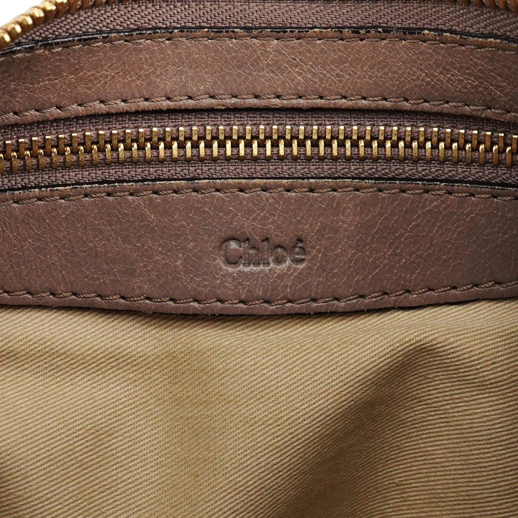 Beige Leather Heloise 2-Way Bag