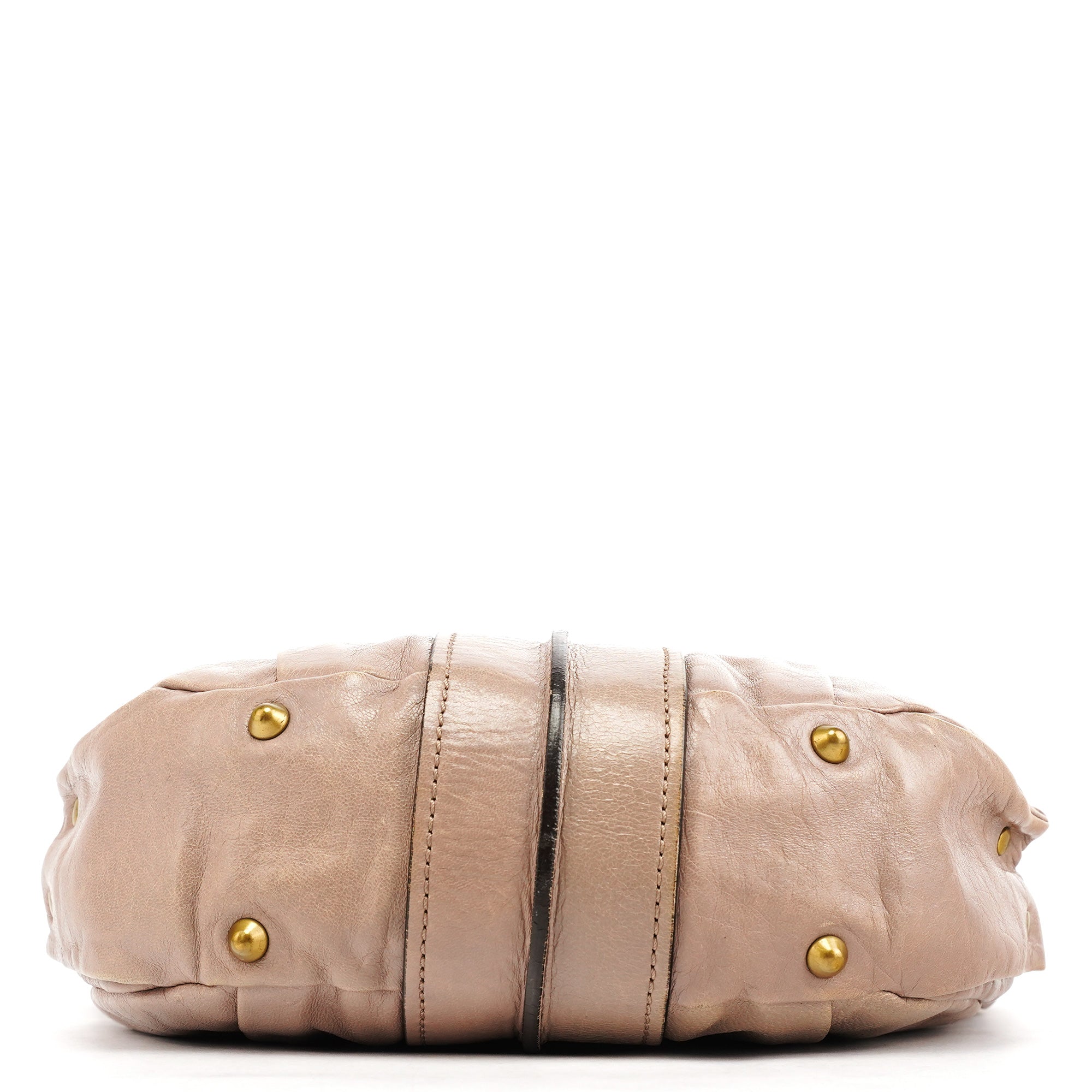 Beige Leather Heloise 2-Way Bag