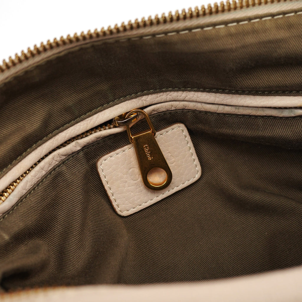 Beige Leather Marcie 2-Way Bag