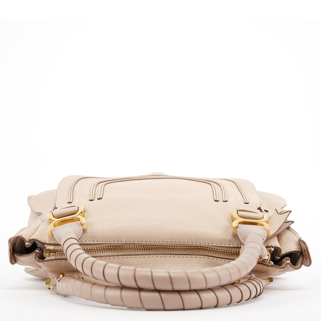 Beige Leather Marcie 2-Way Bag