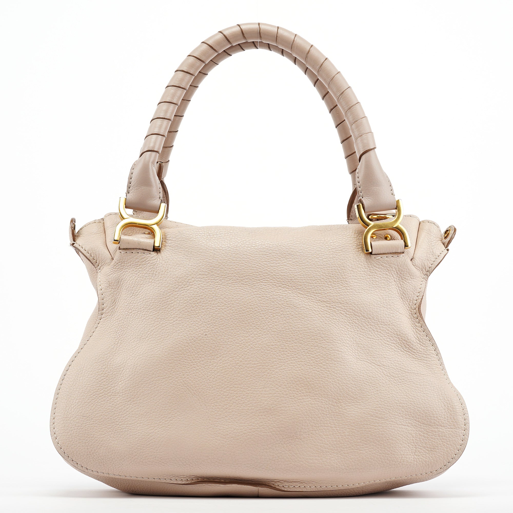 Beige Leather Marcie 2-Way Bag