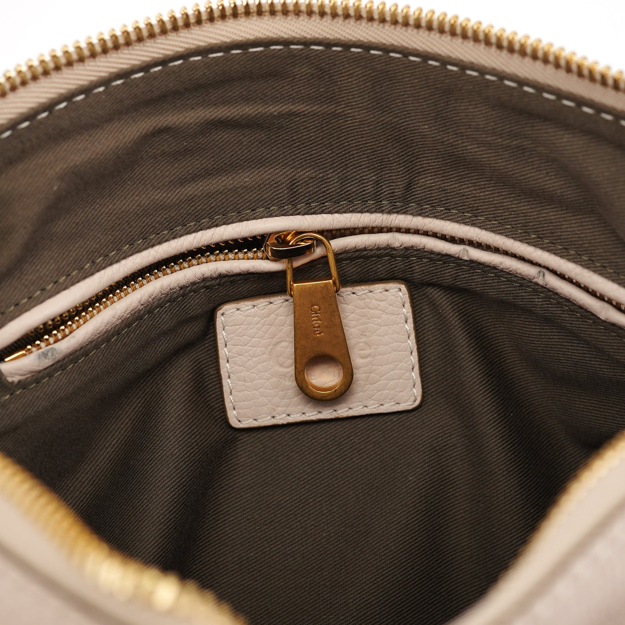 Beige Leather Marcie 2-Way Bag