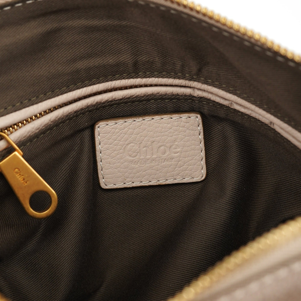 Beige Leather Marcie 2-Way Bag