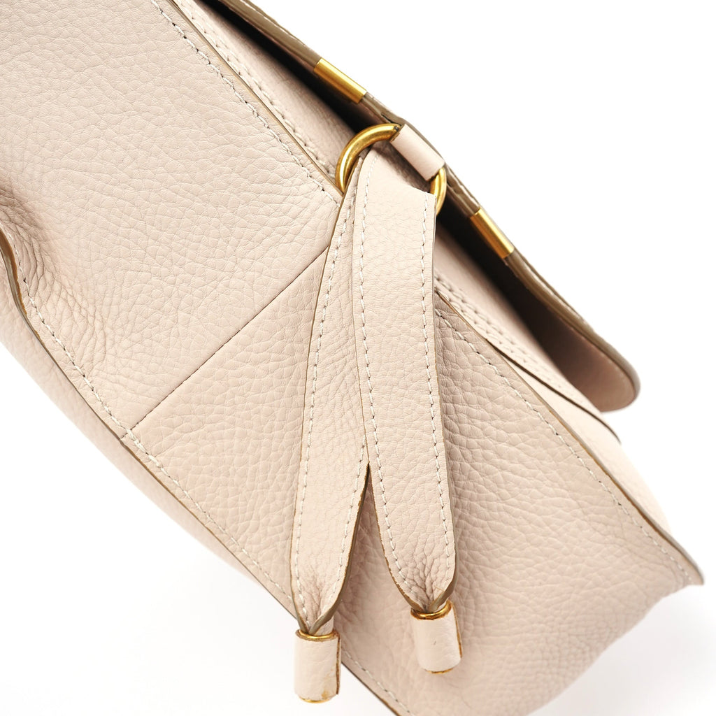 Beige Leather Marcie 2-Way Bag