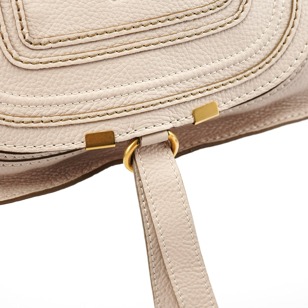 Beige Leather Marcie 2-Way Bag