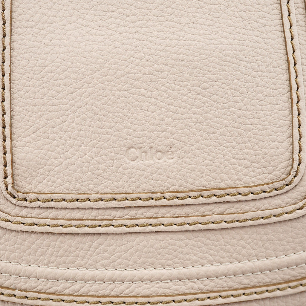 Beige Leather Marcie 2-Way Bag