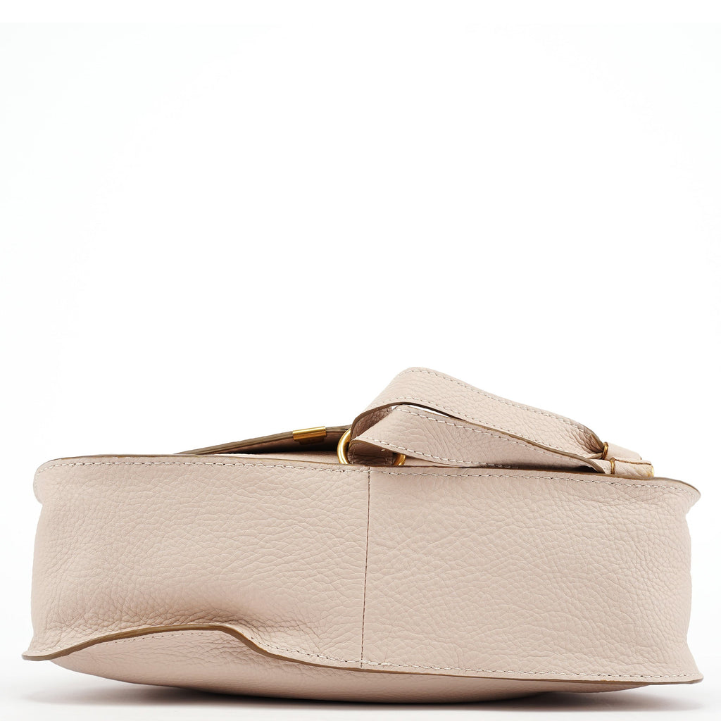 Beige Leather Marcie 2-Way Bag