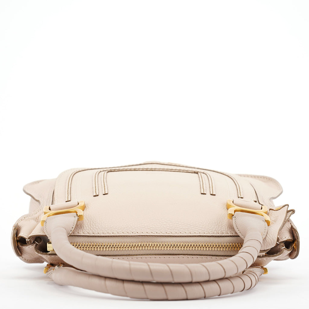 Beige Leather Marcie 2-Way Bag