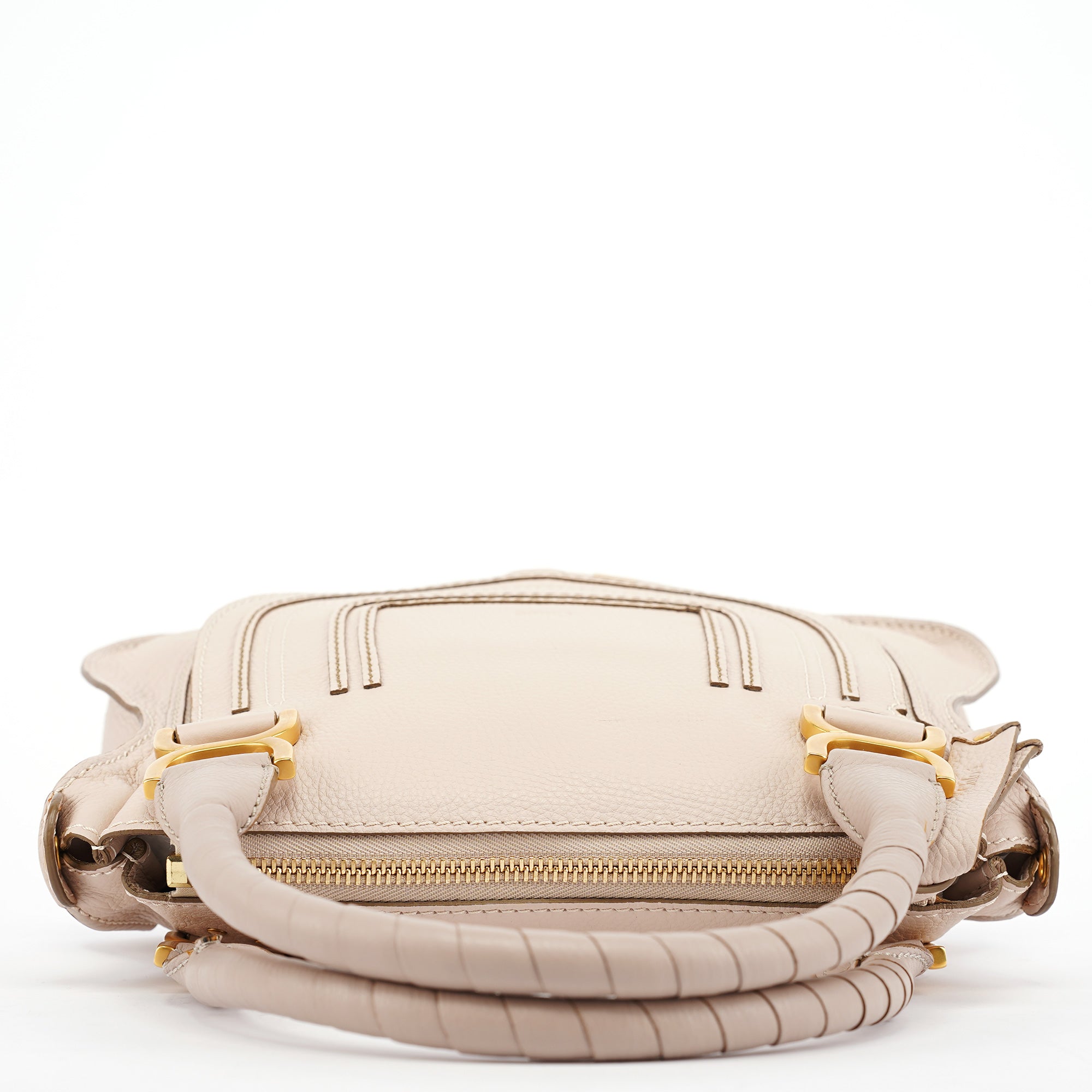 Beige Leather Marcie 2-Way Bag