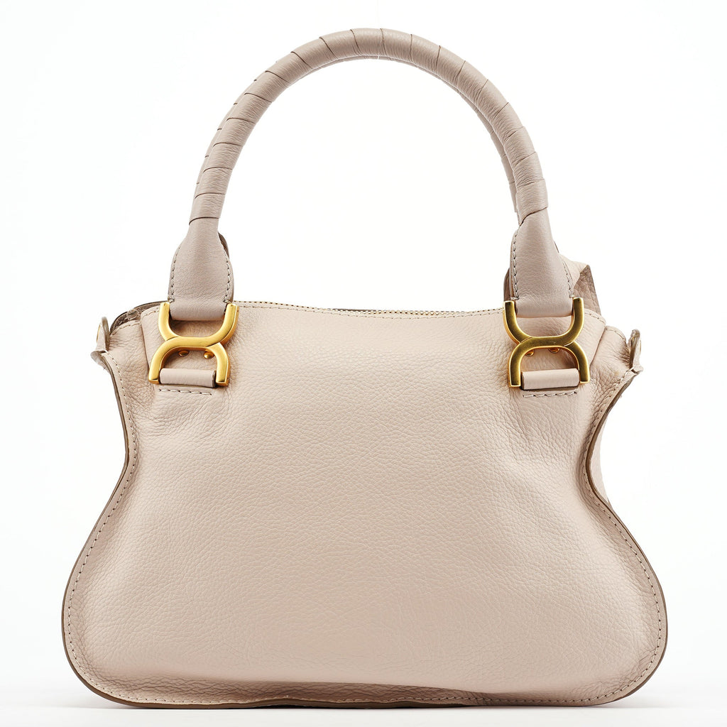 Beige Leather Marcie 2-Way Bag