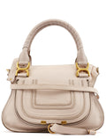 Beige Leather Marcie 2-Way Bag