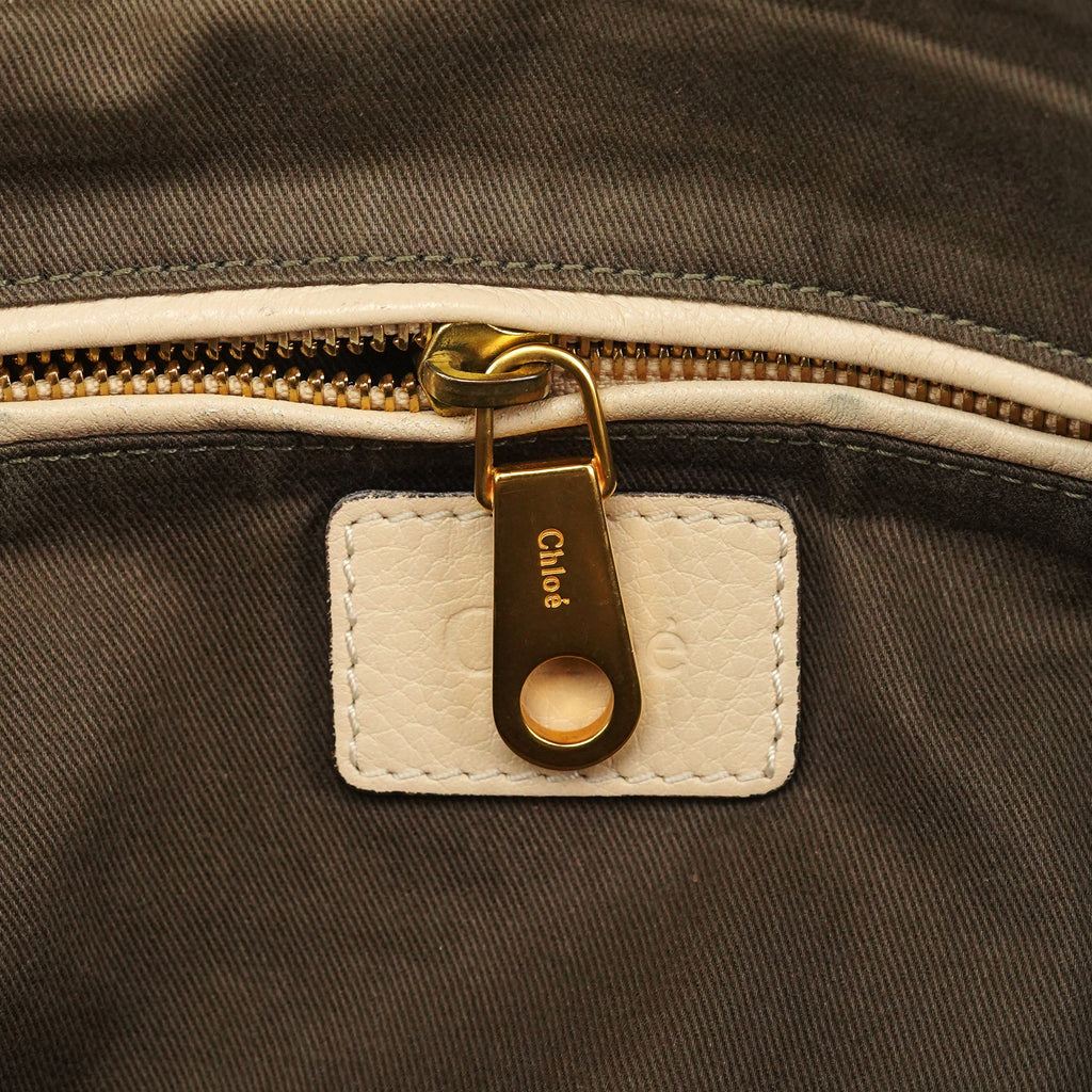 Beige Leather Marcie 2-Way Bag