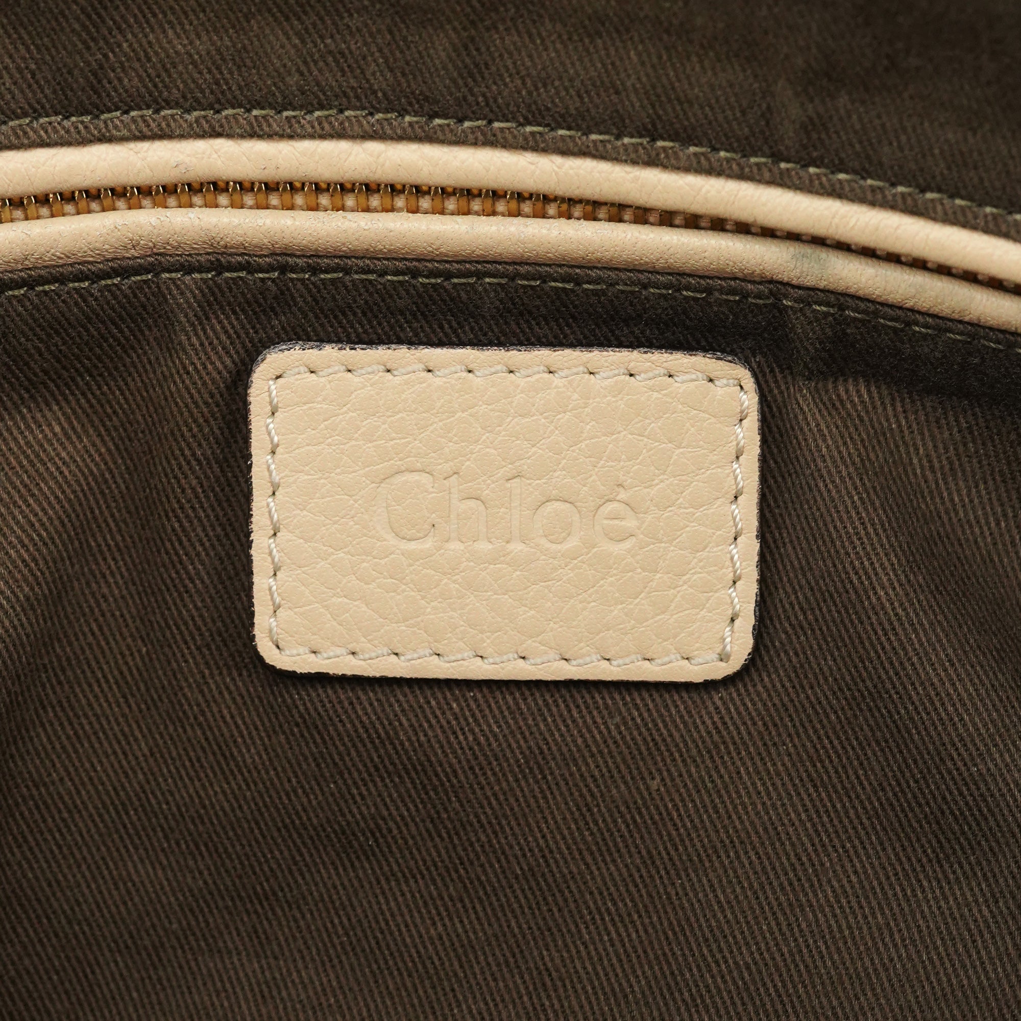 Beige Leather Marcie 2-Way Bag