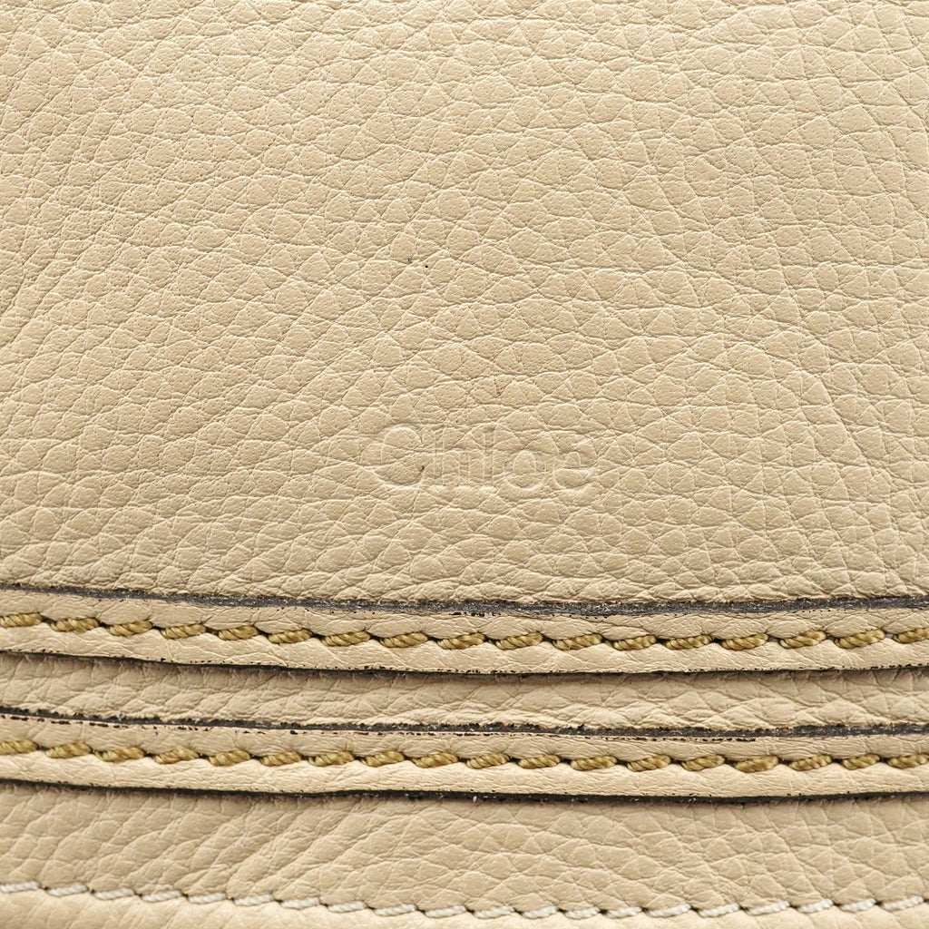 Beige Leather Marcie 2-Way Bag