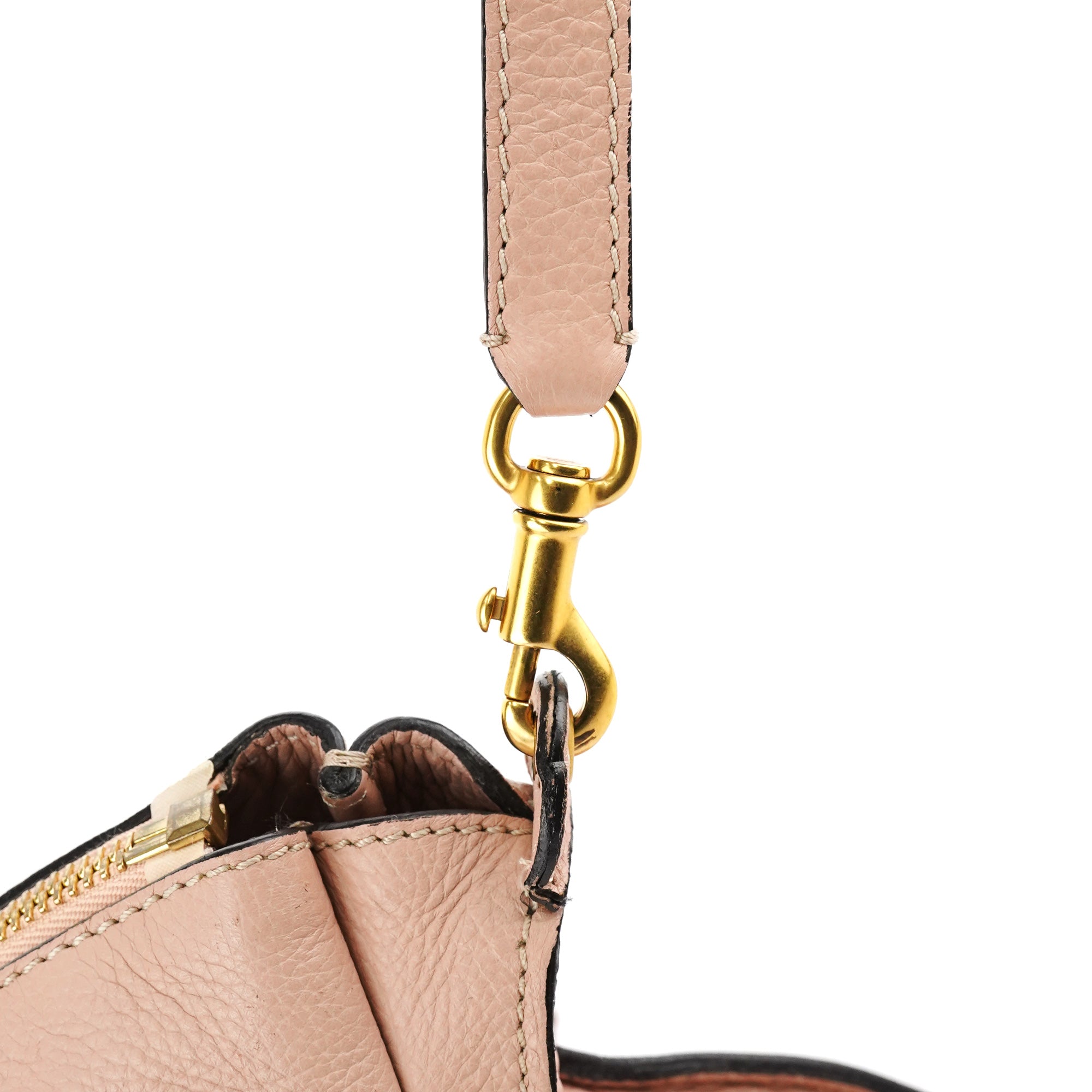Beige Leather Marcie 2-Way Bag