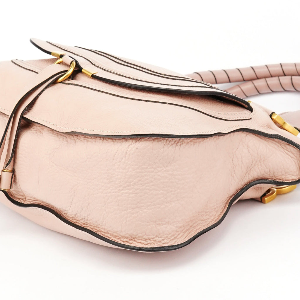 Beige Leather Marcie 2-Way Bag