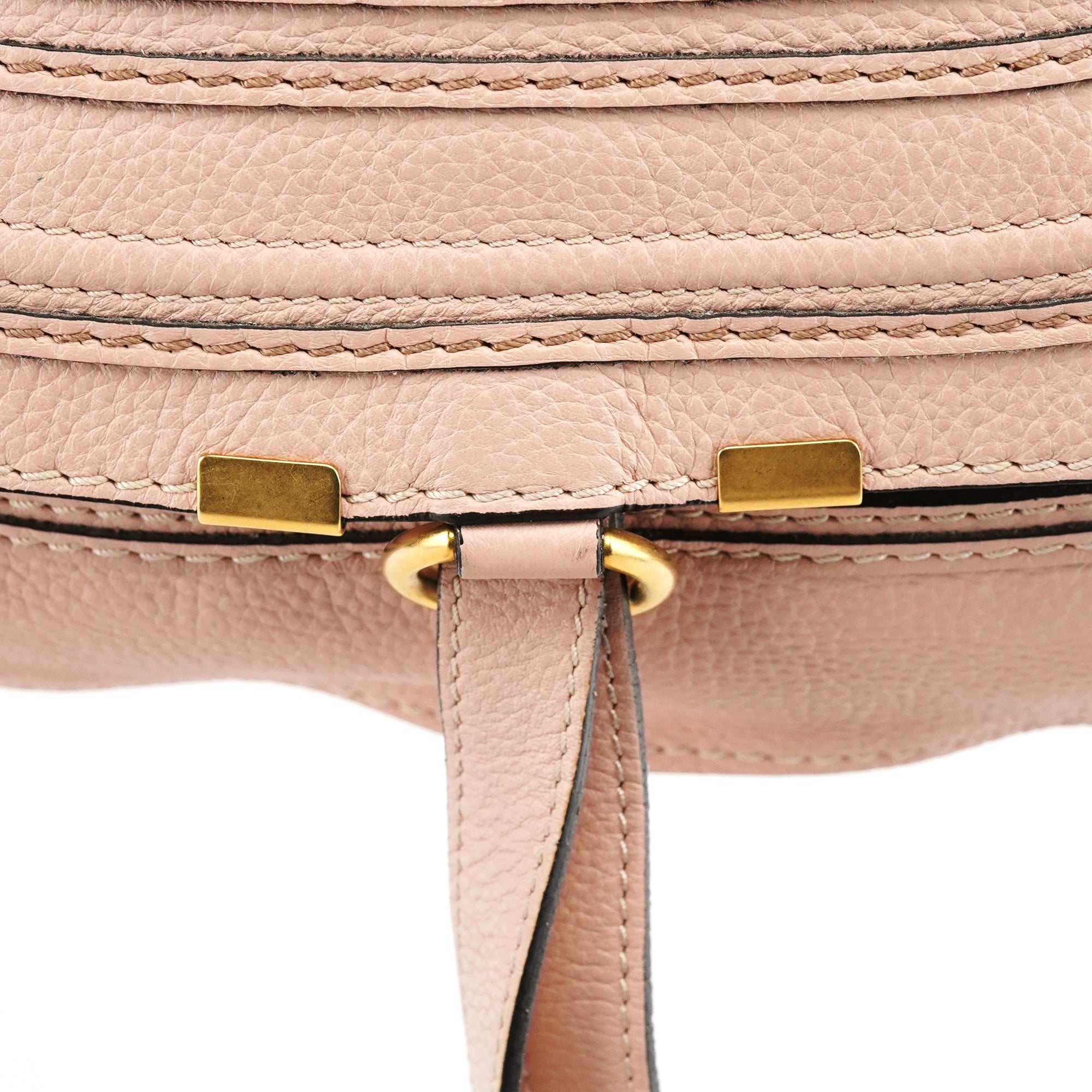 Beige Leather Marcie 2-Way Bag