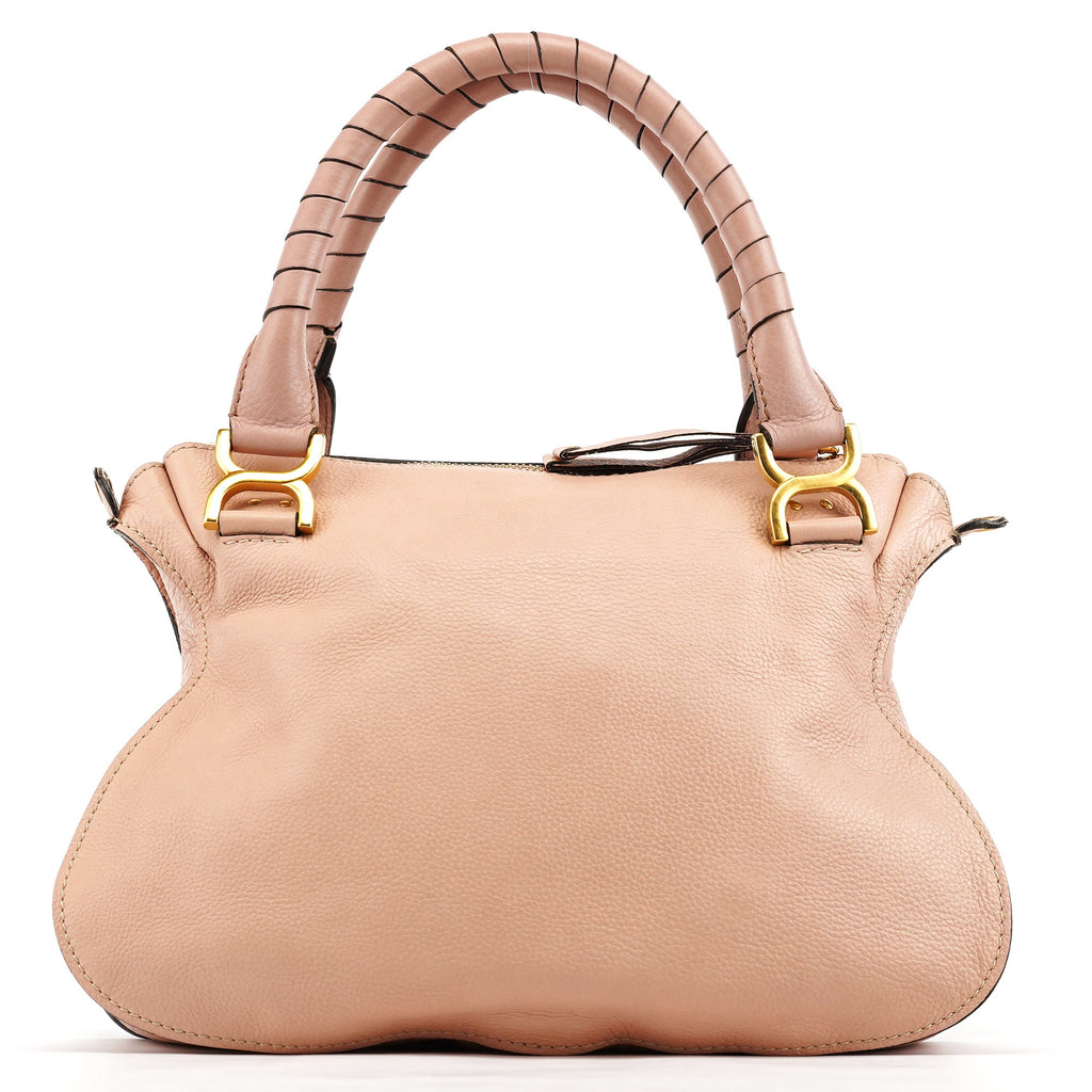 Beige Leather Marcie 2-Way Bag