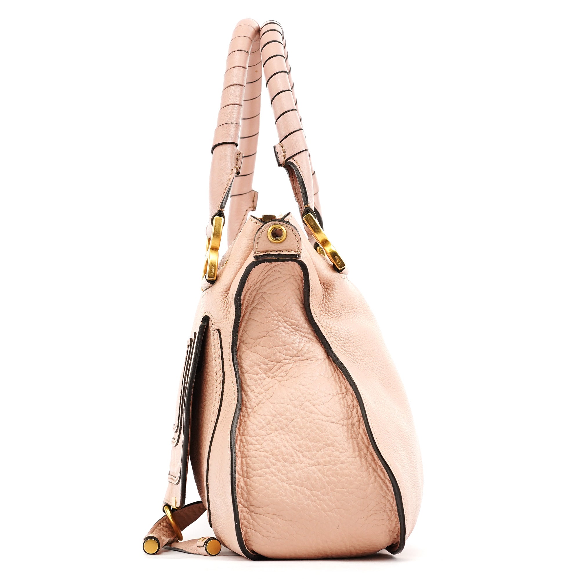 Beige Leather Marcie 2-Way Bag