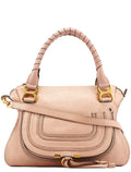 Beige Leather Marcie 2-Way Bag