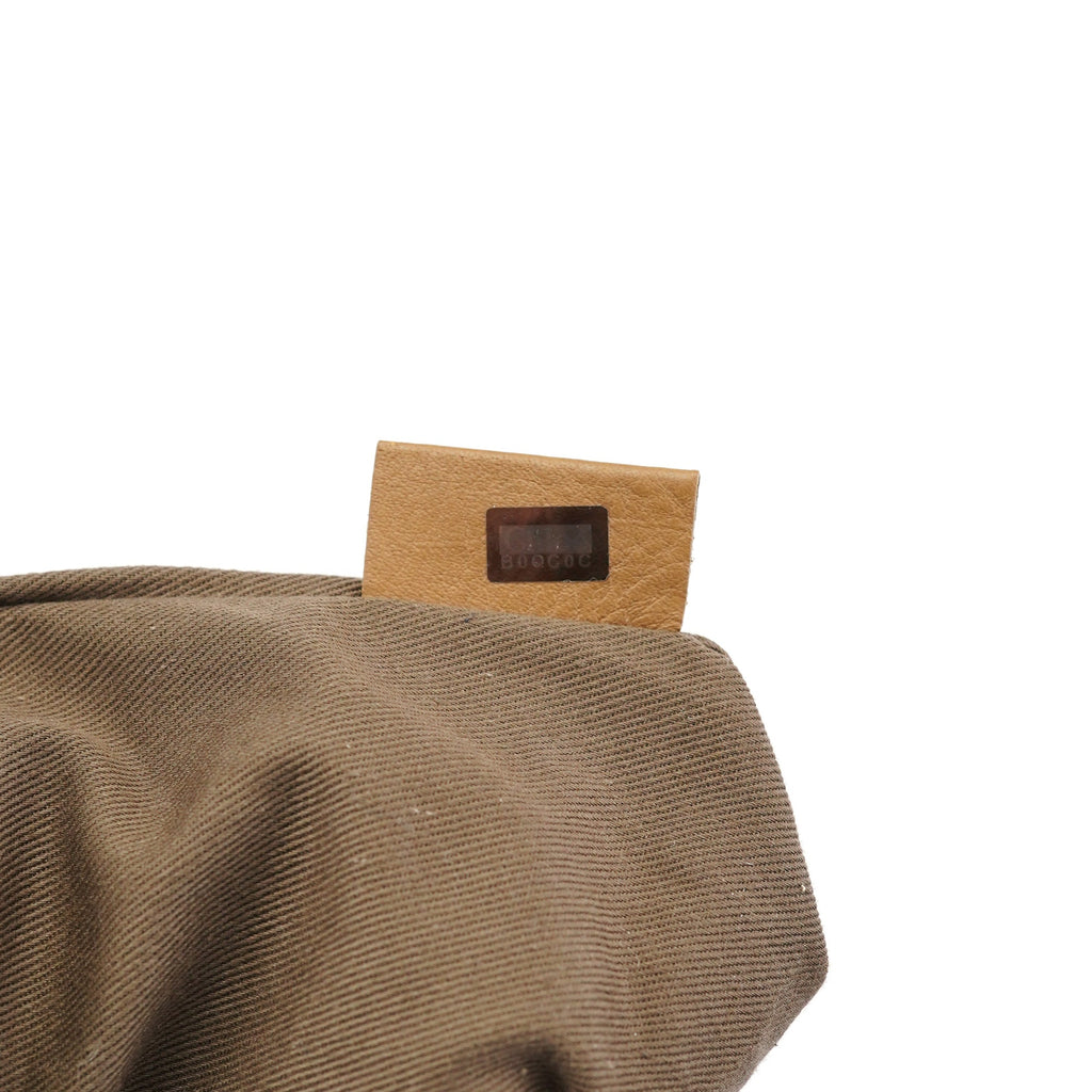 Beige Leather Marcie Crossbody Bag