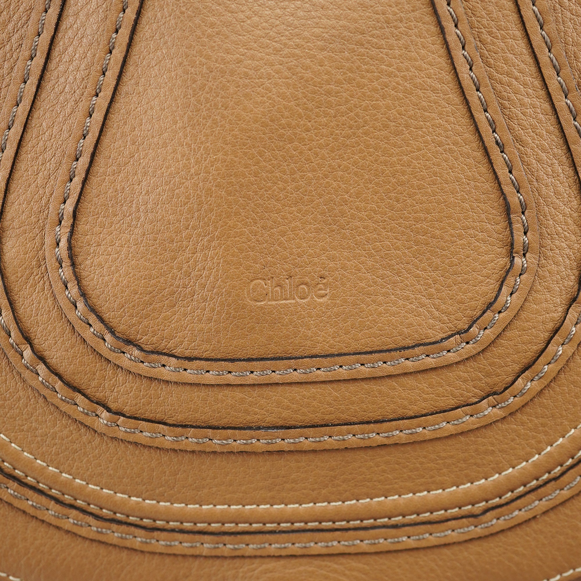 Beige Leather Marcie Crossbody Bag
