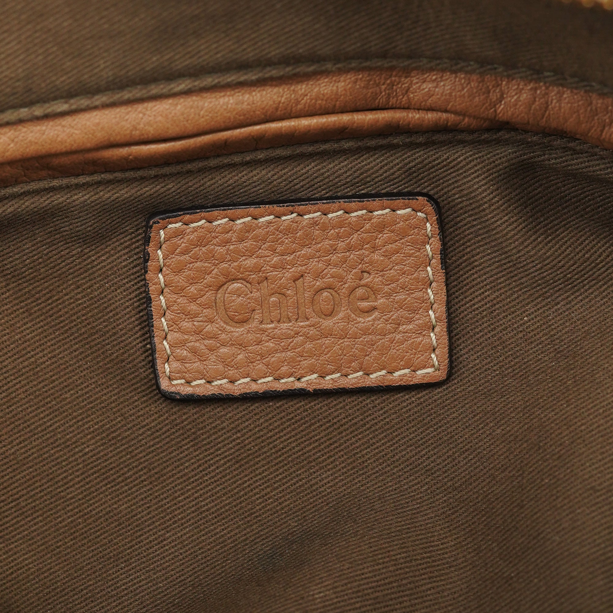 Beige Leather Marcie Shoulder Bag