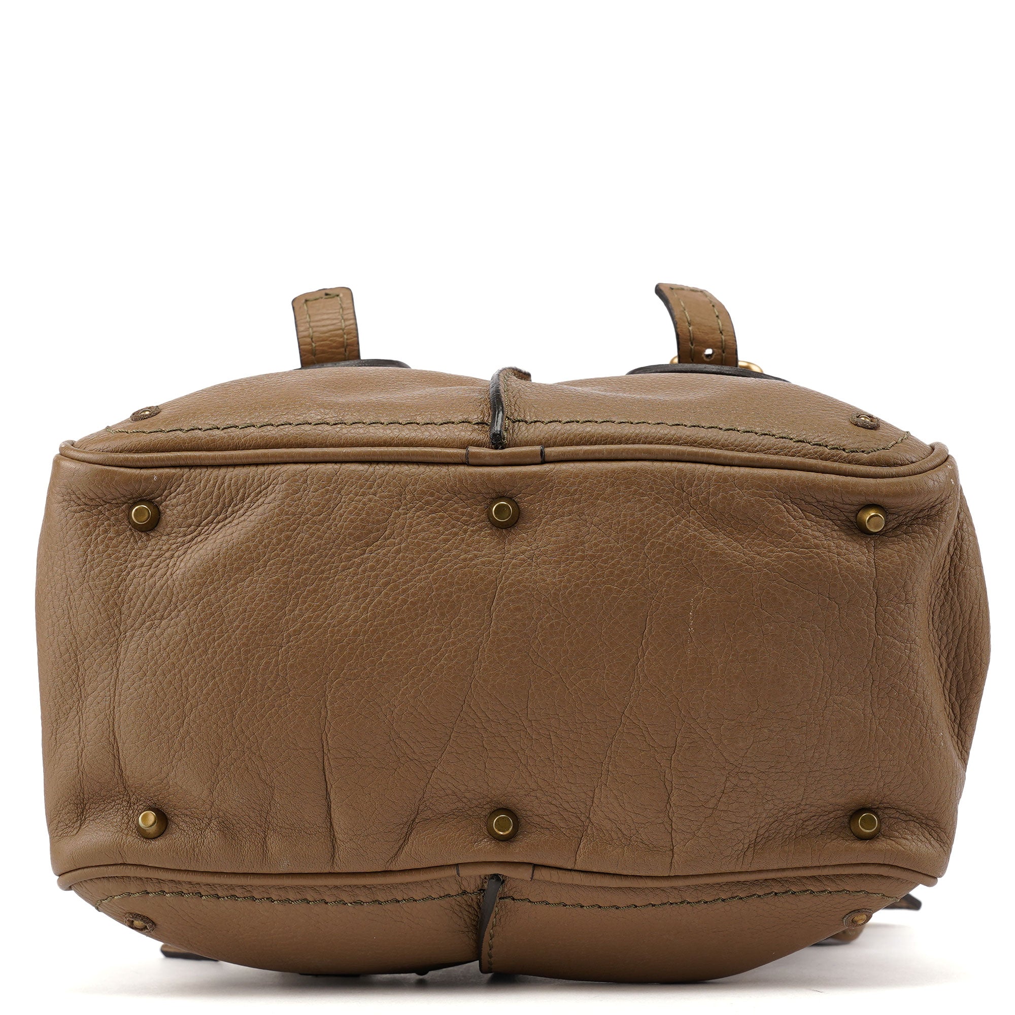 Beige Leather Paddington Shoulder Bag