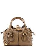 Beige Leather Paddington Shoulder Bag