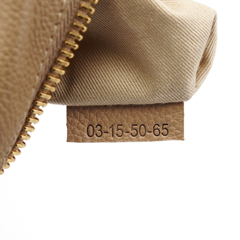 Beige Leather Paraty 2-Way Bag