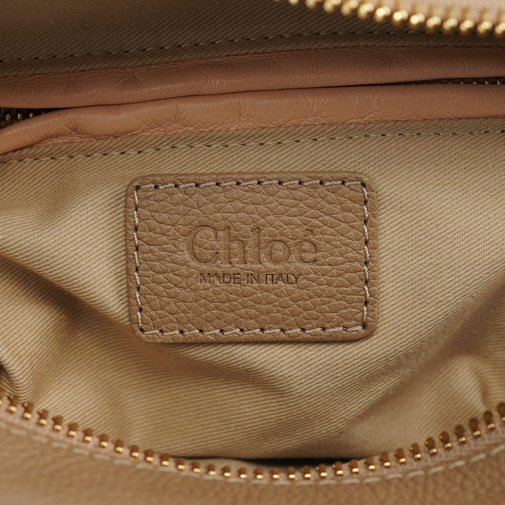Beige Leather Paraty 2-Way Bag