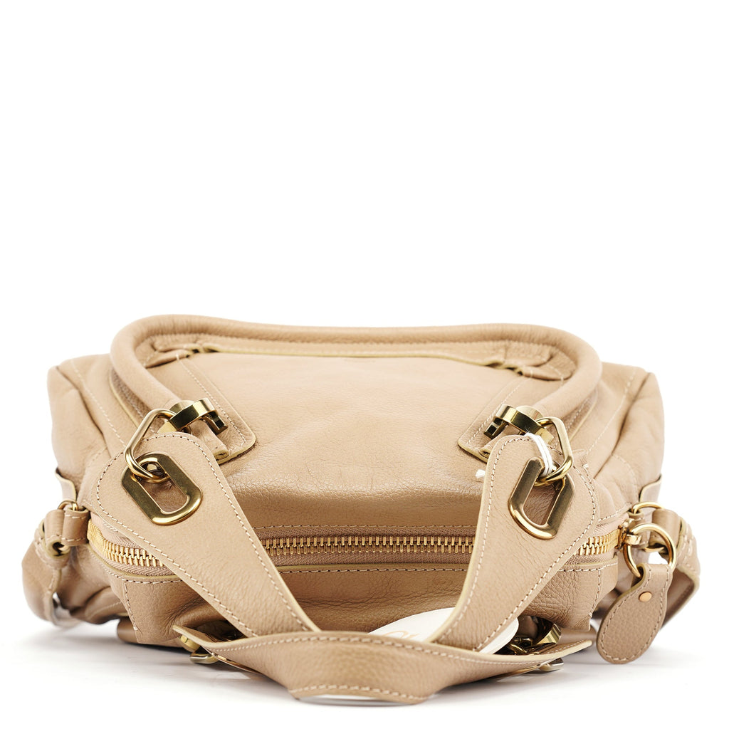 Beige Leather Paraty 2-Way Bag