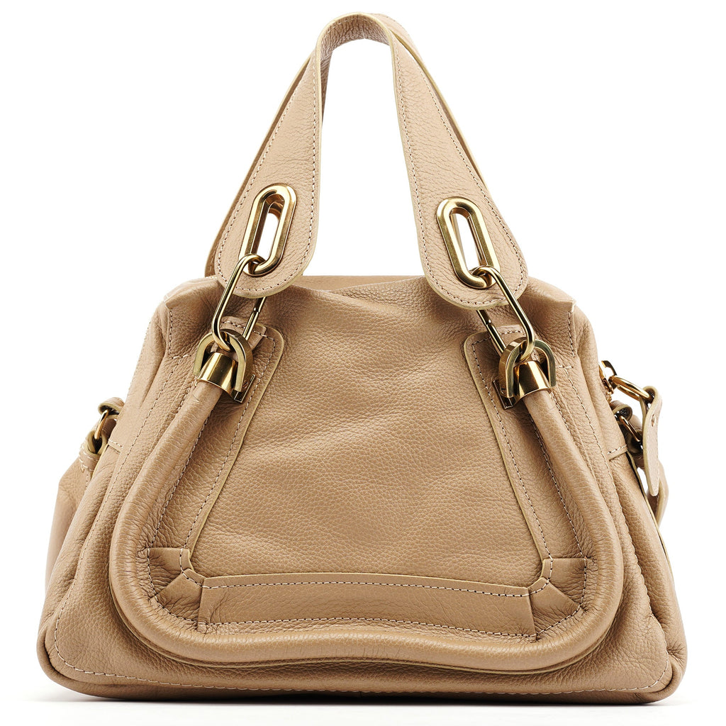Beige Leather Paraty 2-Way Bag