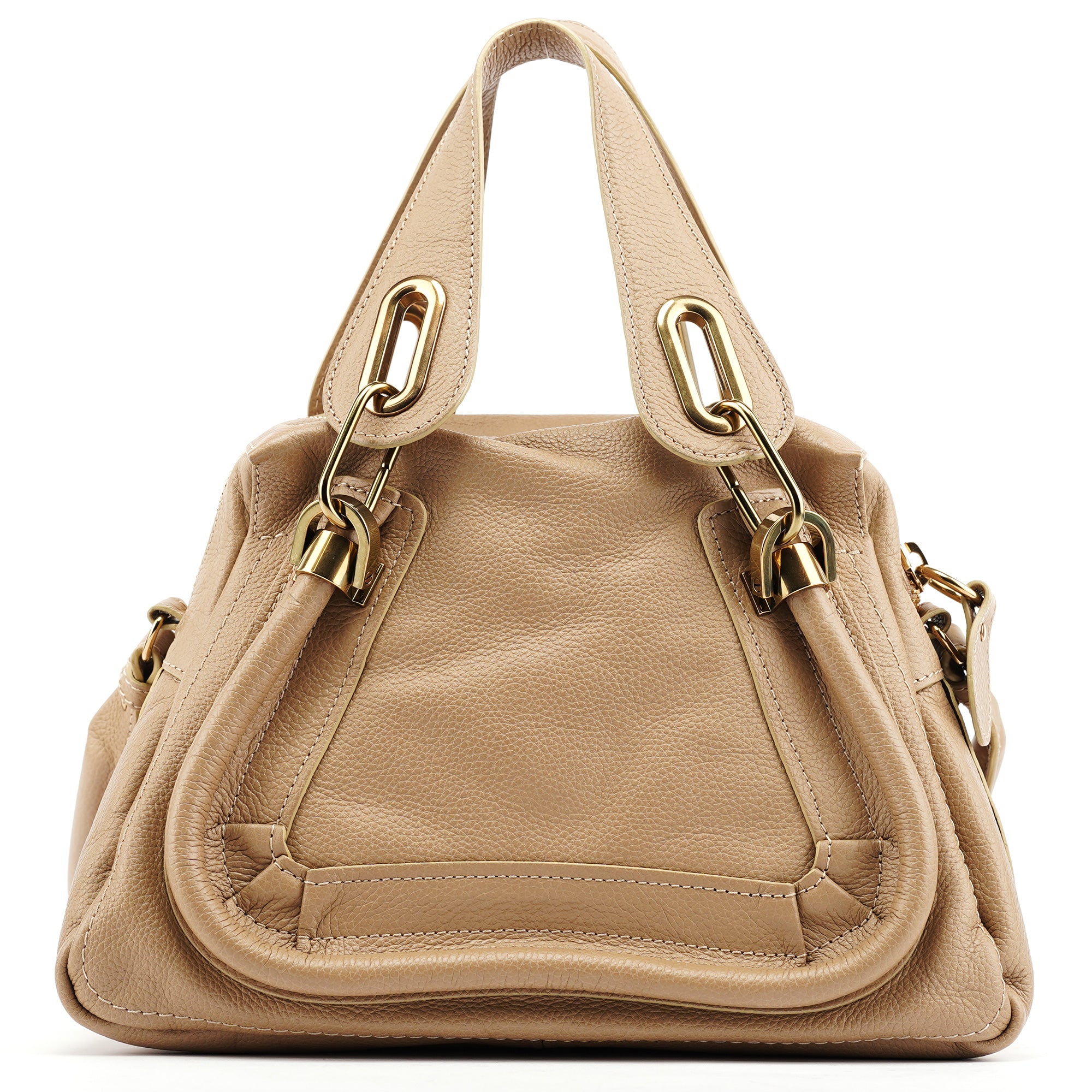 Beige Leather Paraty 2-Way Bag