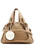 Beige Leather Paraty 2-Way Bag