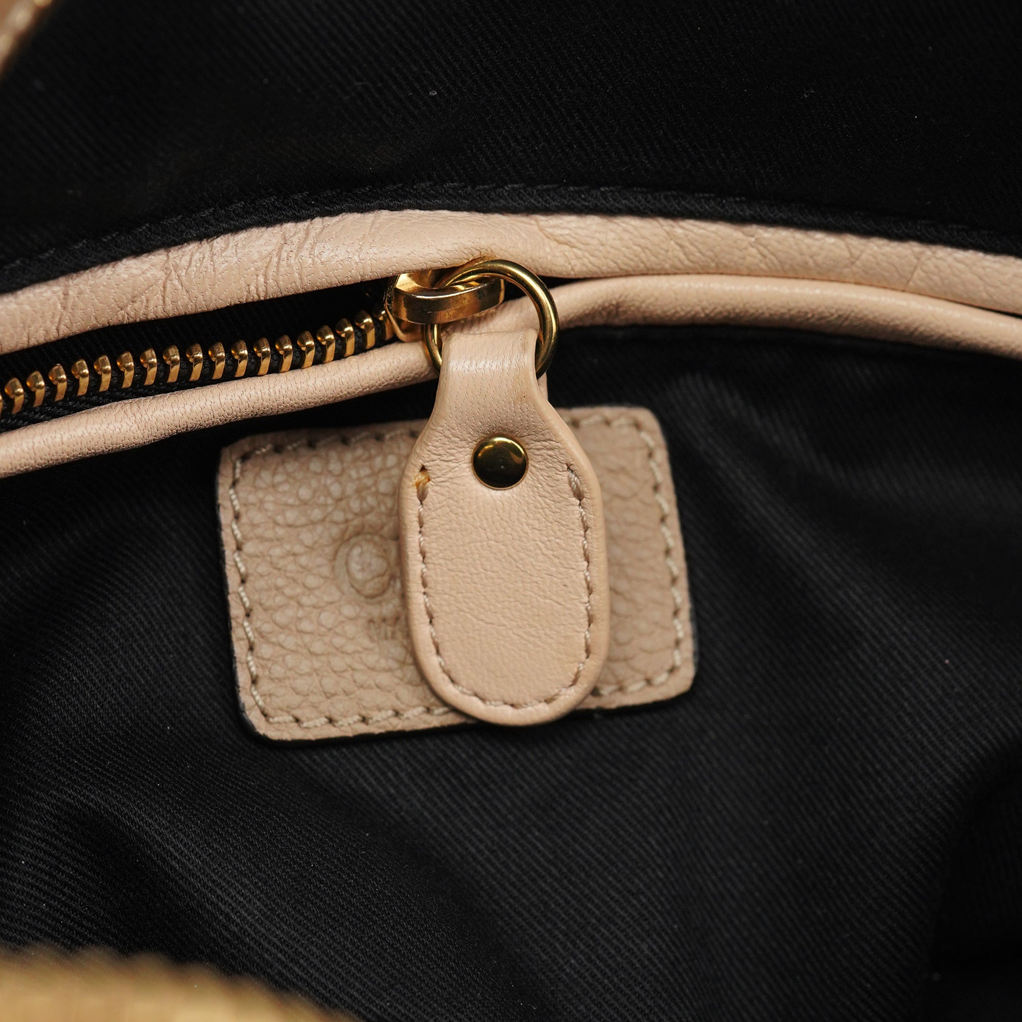 Beige Leather Paraty 2-Way Bag