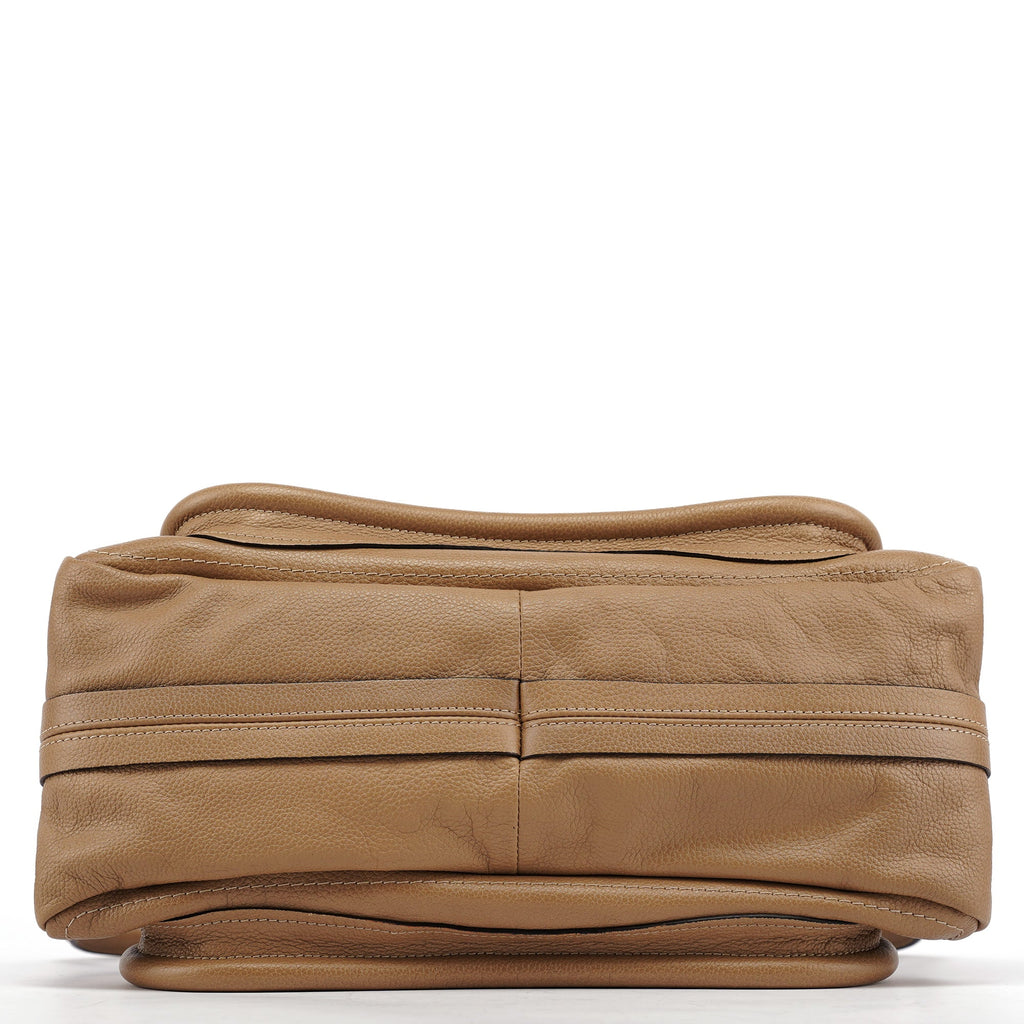 Beige Leather Paraty 2-Way Bag