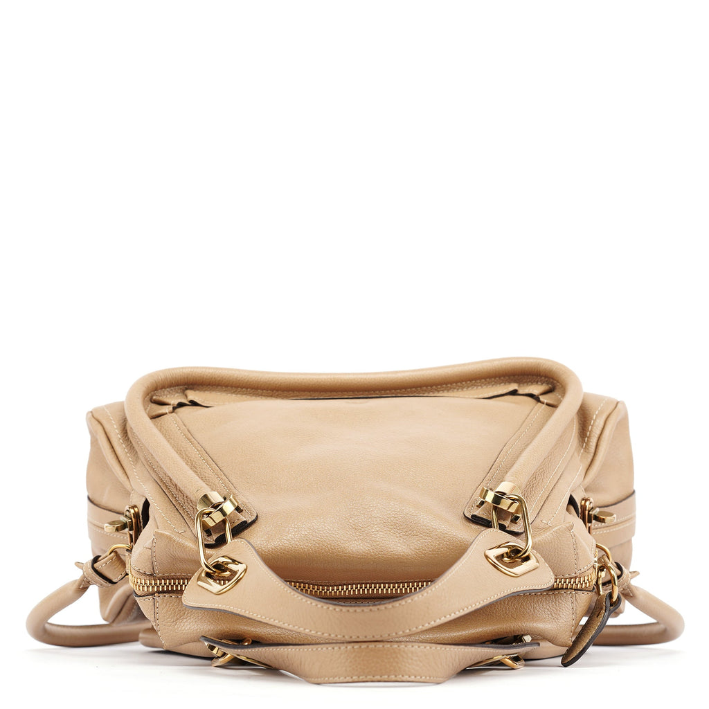Beige Leather Paraty 2-Way Bag
