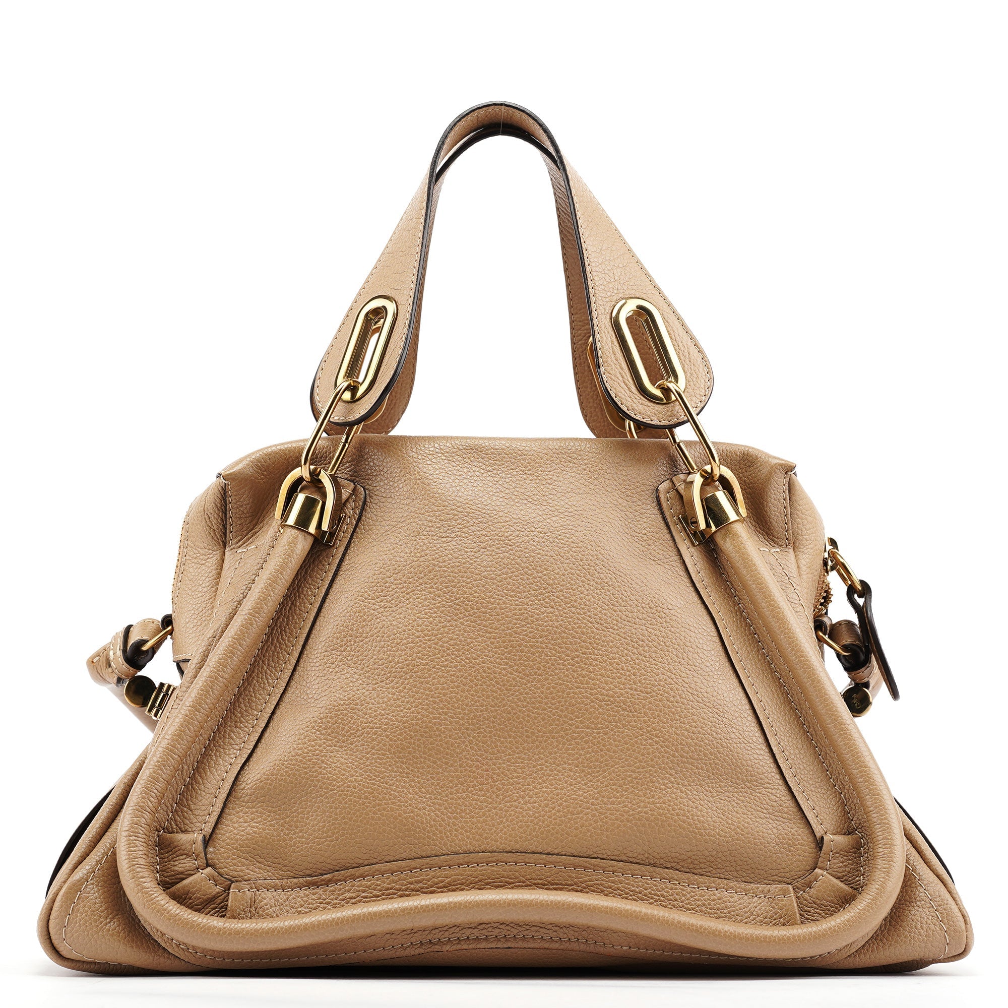 Beige Leather Paraty 2-Way Bag